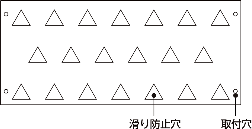 三角グリップ　取付方法が簡単